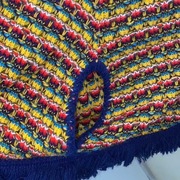 Vintage Orlon Knitted Button Down Poncho Shawl Cape Wrap - Picture 10 of 15